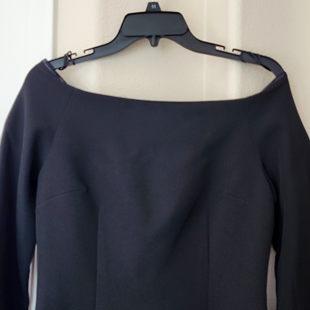 NWT KEEPSAKE Off Shoulder Cocktail Dress Black Size M YKK Zipper - Picture 4 of 12